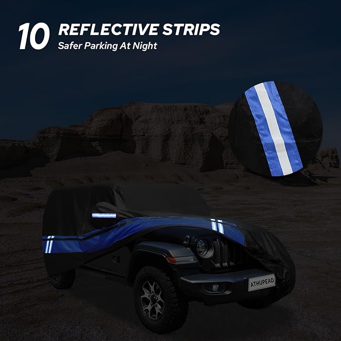 10-Layer Waterproof 4 Door All Weather Universal Fits Jeep Wrangler Cover - Image 5