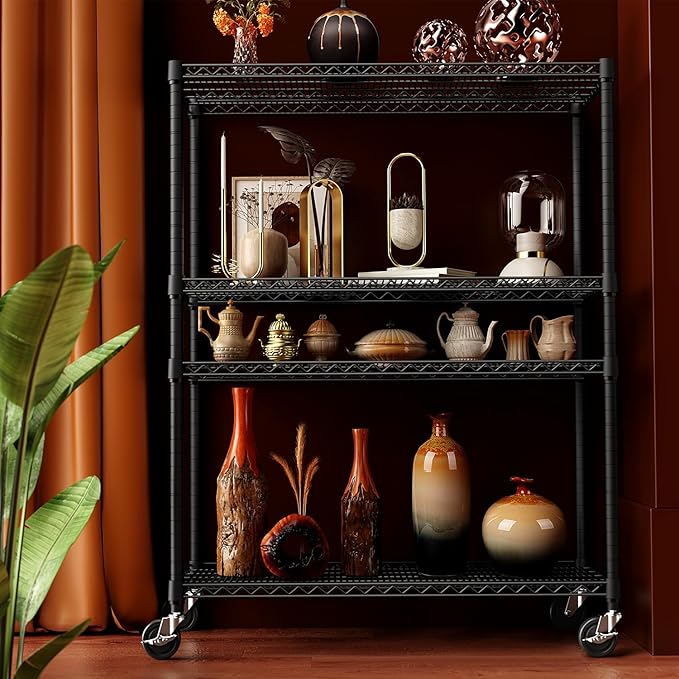 IZEUK Garage Shelving Wide Storage Shelves 4 Tier Metal Shelves Heavy Duty - Image 5