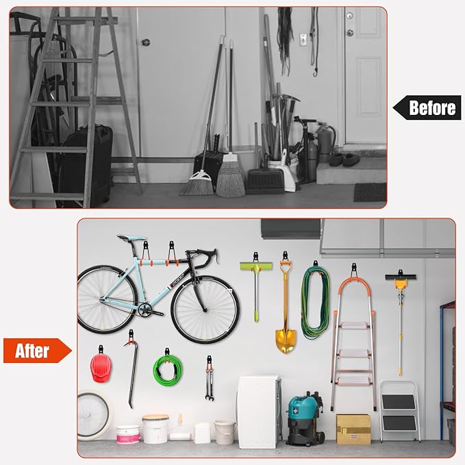Garage Hooks Ladder Hooks for Hanging Heavy Duty Garage Organizer Wall Mount - Image 6