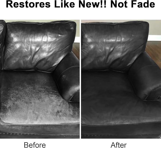 Black Leather Recoloring Balm, Leather Color Restorer Conditioner, Leather - Image 4