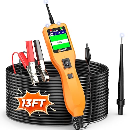KZYEE KM05 Power Circuit Probe Tester – 12V/24V Automotive Electrical Tester by KZYEE