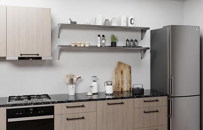 AmGood 60" Long X 10" Deep Stainless Steel Wall Shelf | NSF Certified | - Image 6