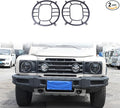 2 PCS Aluminum Alloy Car Headlight Cover Compatible by Tumukiw