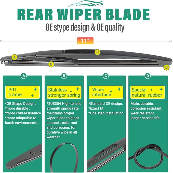 26" 15" 11" Windshield Wiper Blades Replacement - Image 4