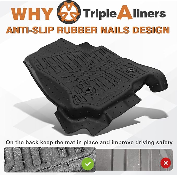TripleAliners Floor Mats All Weather Liners Compatible - Image 4