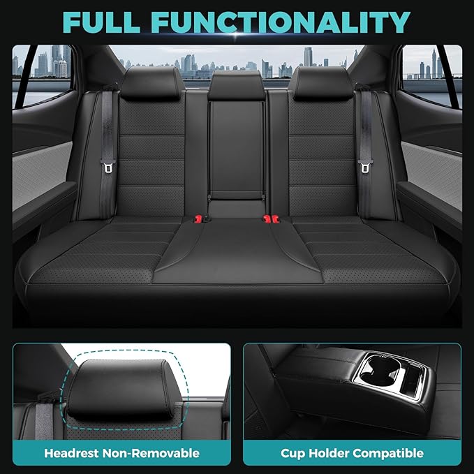 Leather Seat Covers for Toyota Camry 2025 LE SE Hybrid - Image 5