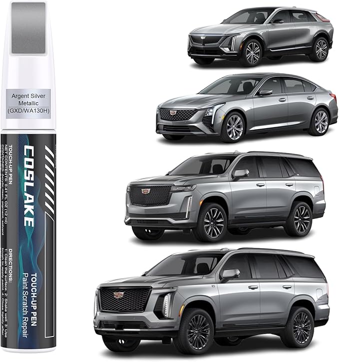 Car Touch Up Paint) for Cadillac, Car Paint Scratch Repair Kit, Quick & Easy by COSLAKE