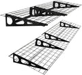 2 Pack 2x6 FT Garage Shelving Wall Mounted, 24x70 inch Floating Shelves by Erweater