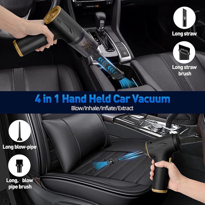 Handheld Car Vacuum Cleaner Cordless, High-Power Brushless 20000PA Mini Hand - Image 5