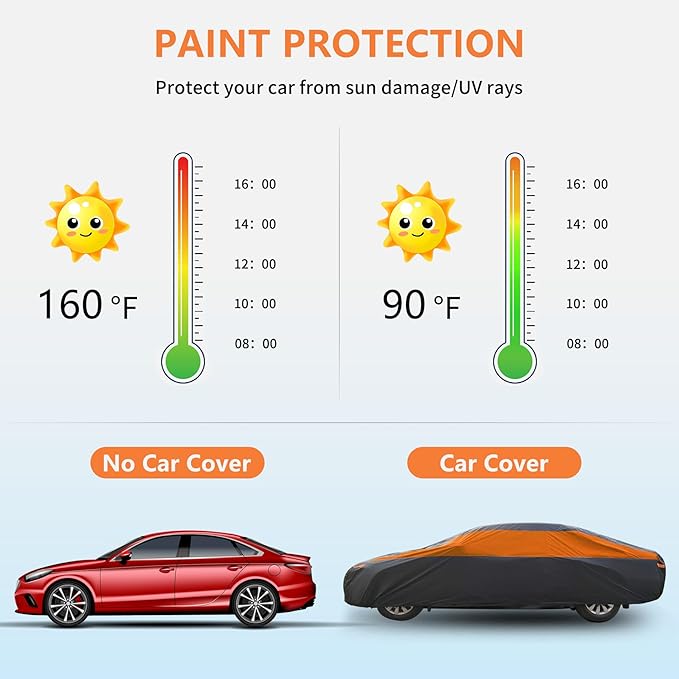 Car Cover Waterproof All Weather, Outdoor Car Cover - Image 7