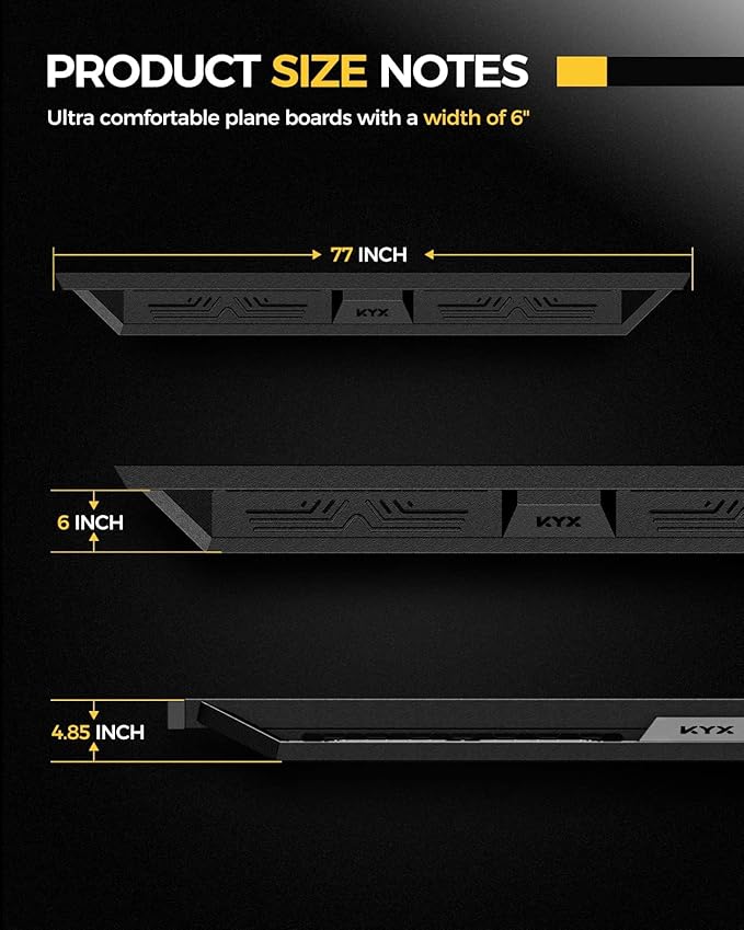 KYX Running Boards & Steps Nerf Bars Fit - Image 7