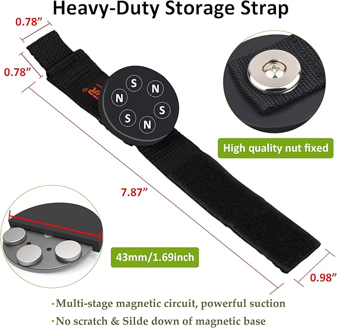 ULIBERMAGNET Strong Magnetic Storage Hooks, Heavy Duty Magnetic Garage Storage - Image 7