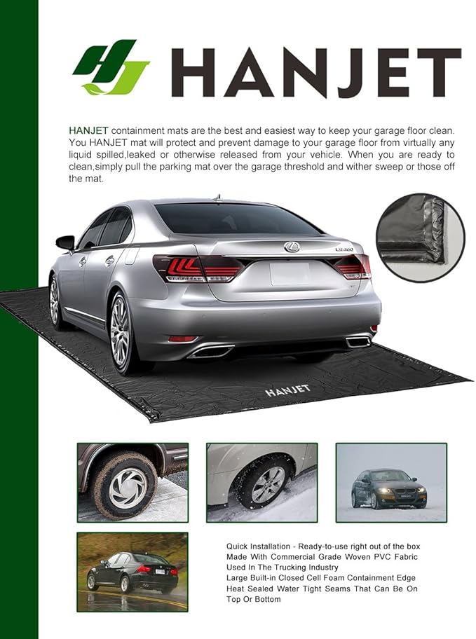 Garage Floor Mat for Under Car Oil Containment Mat for Snow, Rain - Image 8