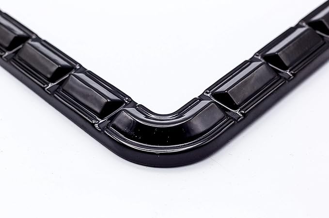 Creathome 3D Brilliance Black License Plate Frames, Pure Zinc Alloy Metal - Image 4