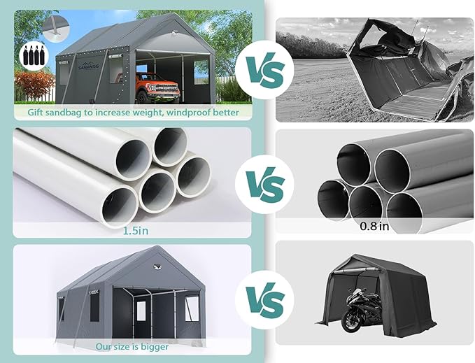 Carports 12X20 Heavy Duty，Car Ports - Image 6