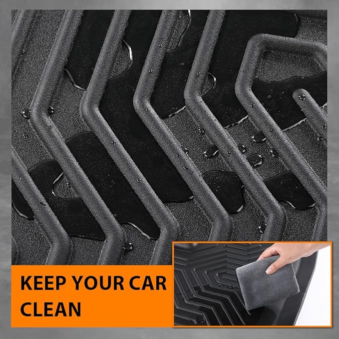 G-PLUS Floor Mats Fit for Ford F150 2015-2025 Super Crew w/o Fold Flat Storage - Image 6