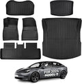 Floor Mats for 2024 2025 Tesla Model 3 Custom All Weather TPE Waterproof by Unknown