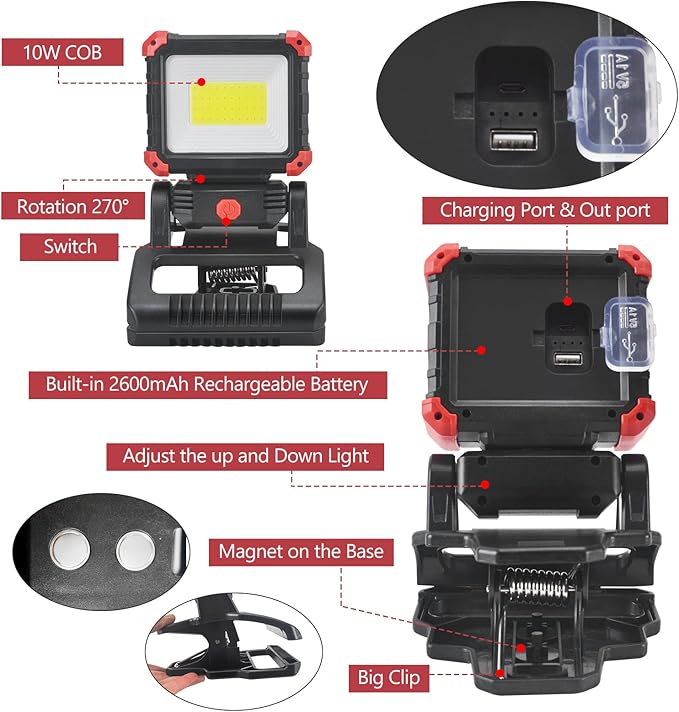 LED Rechargeable Work Light - Image 7