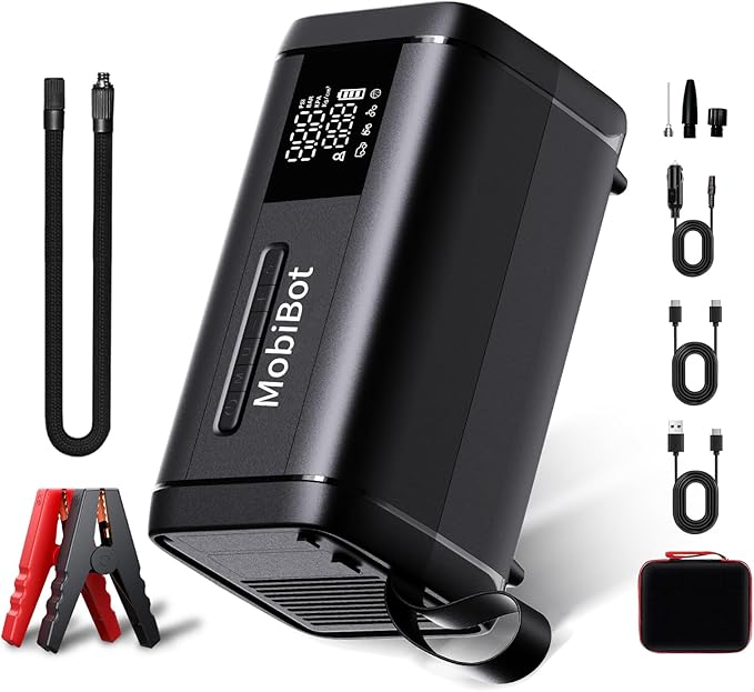 4-in-1 Dual Cylinder tire inflator by MobiBot