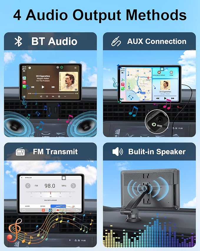 Upgraded Apple Carplay Screen for Car, Car Play Supports Netflix/YouTube/TikTok - Image 7