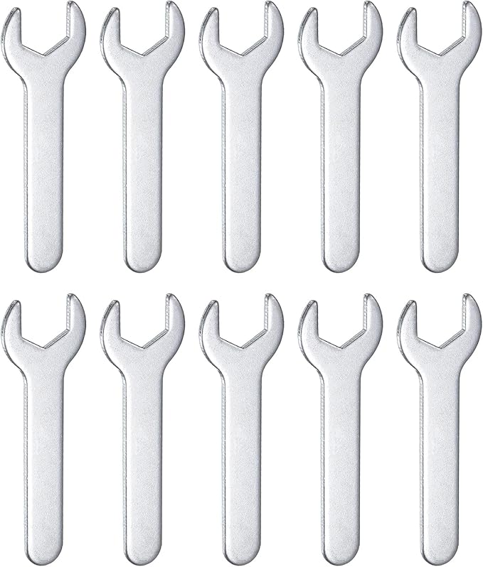 HARFINGTON 10pcs Small Wrench 13x70x2mm Metric U-Shaped Single Open Ended by HARFINGTON