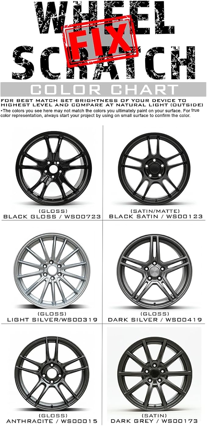 Gray Rim Touch Up Paint Kit, Car Wheel Scratch Repair Kit, Wheel Touch Up Paint - Image 9