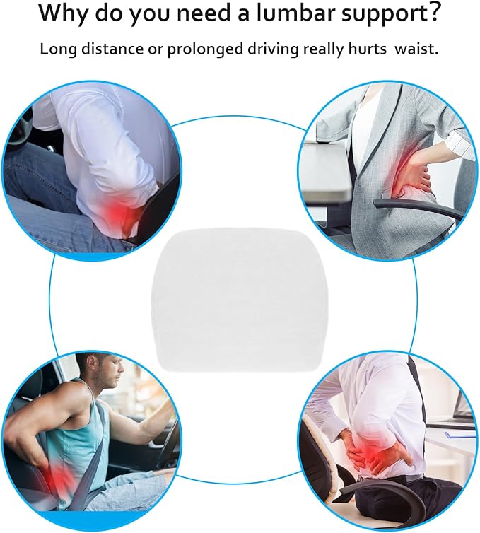 Lumbar Support Pillow Ergonomic Memory Foam Lumbar Pillow - Image 4