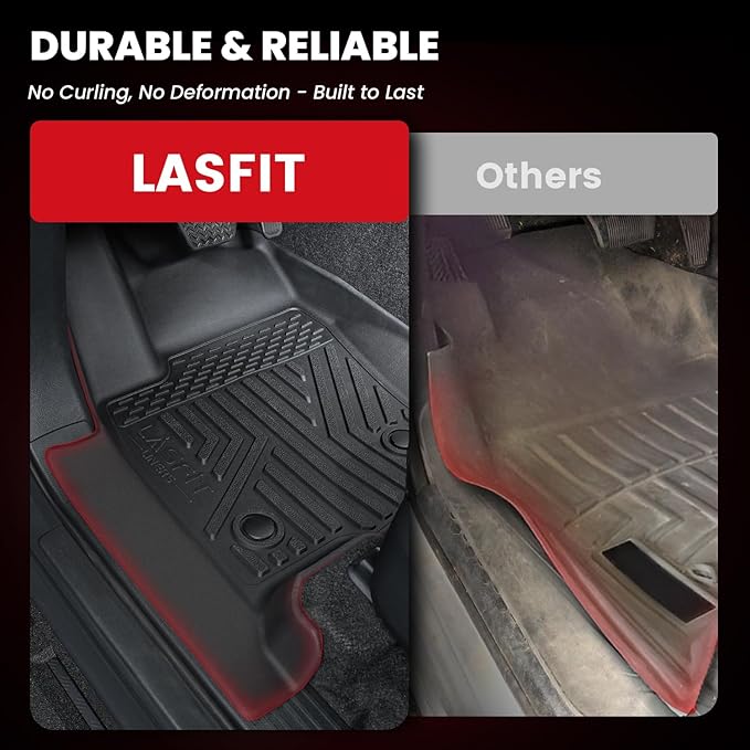 LASFIT Floor Mats for Toyota 4Runner 2025 5 Seats, All Weather TPE Custom Fit - Image 4