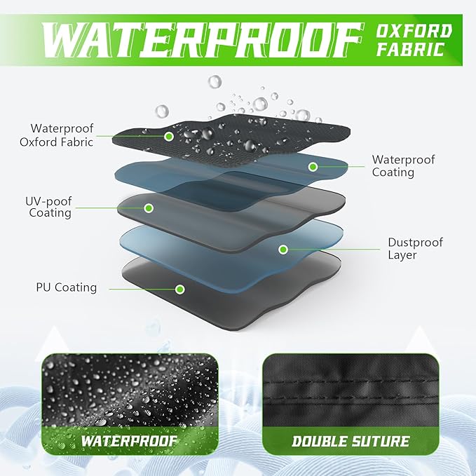 COVERVIN Motorcycle Cover, All Weather Outdoor Waterproof Night Protection - Image 7