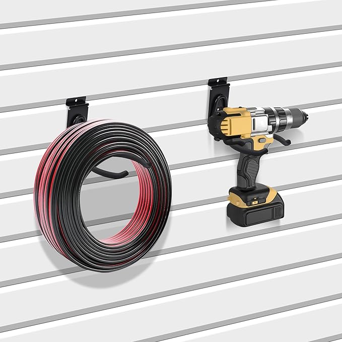 Slatwall Power Tool Hanger, Garage Garden Tool Hooks, Steel String Trimmer - Image 5