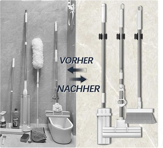 Mop and Broom Holder Big Size Hanging 1 KG Extra, Broom Holder 12 Pack - Image 7