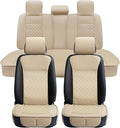 Elantrip Car Seat Cover Full Set Leather Car Seat Protector Universal fit by Elantrip