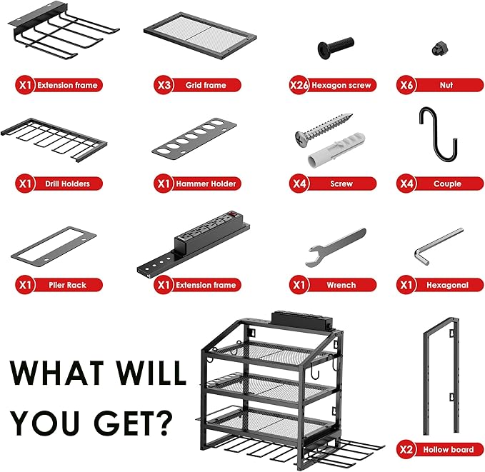 Power Tool Organizer Wall Mount - Image 8
