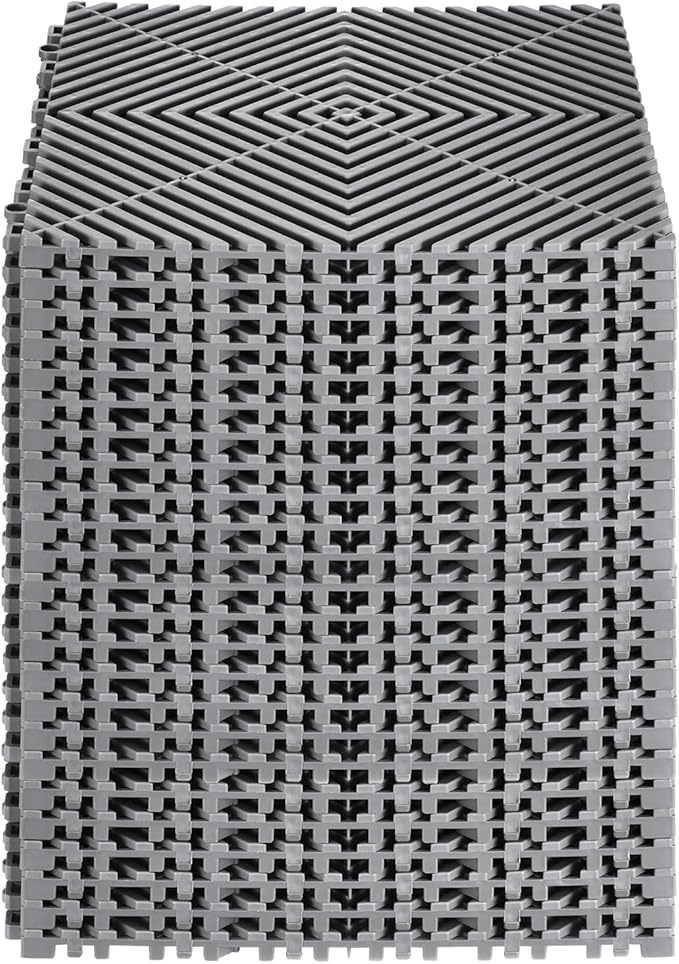 VEVOR Interlocking Drainage Mat, 12” x 12” Modular Interlocking Cushion - Image 9