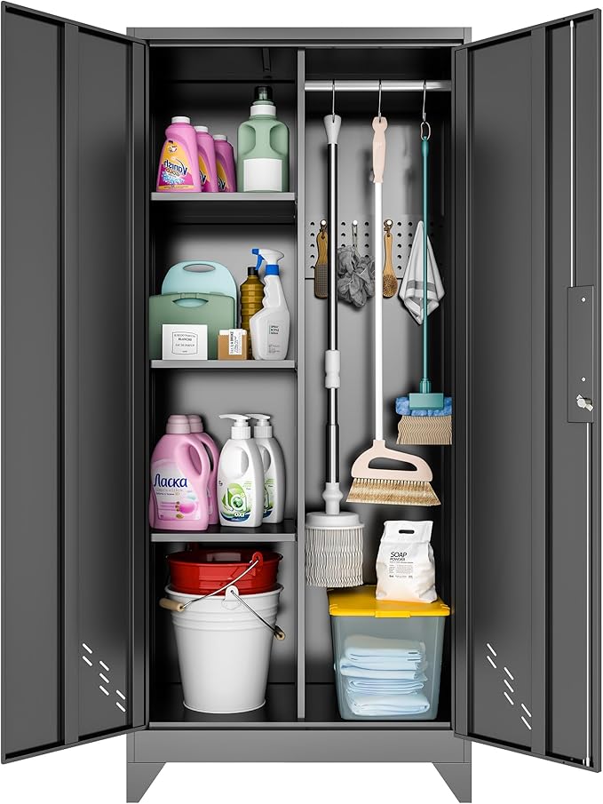 61" H Metal Storage Cabinet, Storage Shed - Image 8