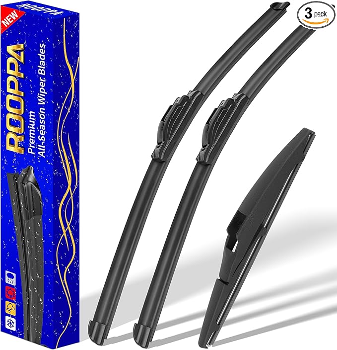 3 wipers Replacement for 2012-2019 Toyota Prius C, Windshield Wiper Blades by ROOPPA