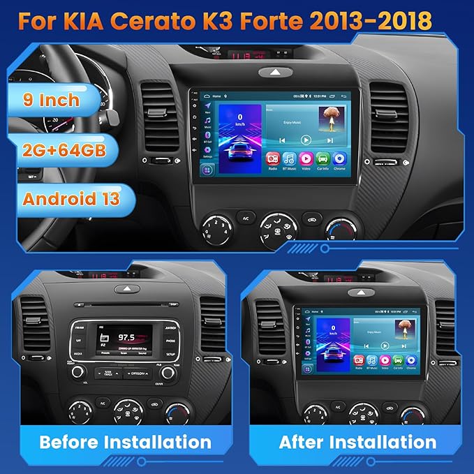 Android 15 Car Stereo for Kia Cerato K3 Forte 2013-2018 - Image 2