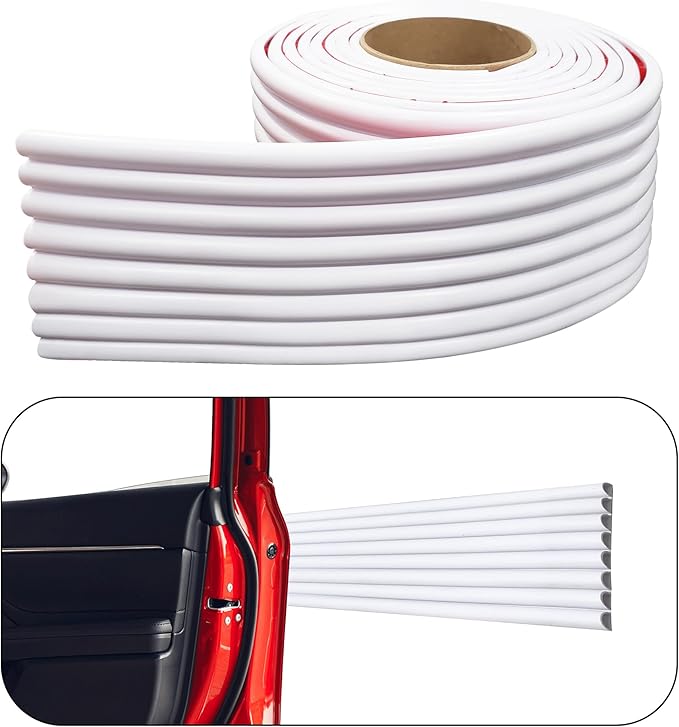 Rubber Bond Garage Wall Protectors - 4in x 12ft Strong Self-Adhesive Rubber by RUBBER+BOND