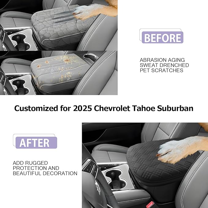 LUWU 2025 Suburban Tahoe Center Console Cover Compatible - Image 2