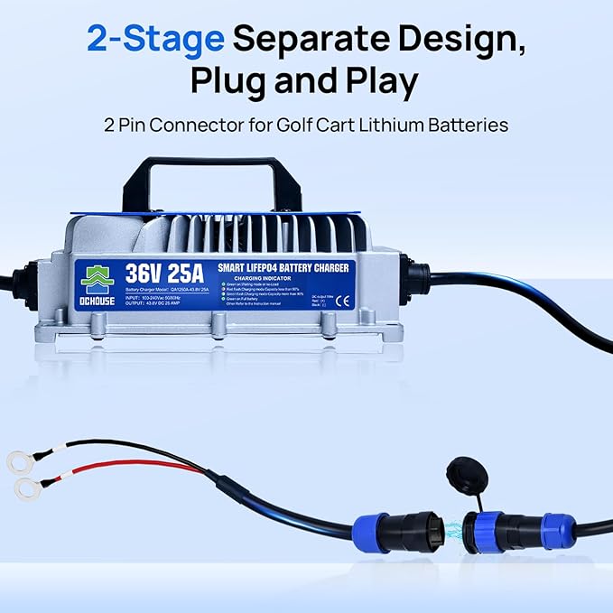 DC HOUSE 36V 25A Lithium Battery Charger, 900W Fast Charger, Charging - Image 8