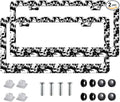 2Pack of Skull License Plate Frames Horror Skull Car Decor Accessories by Unknown