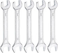 HARFINGTON 5pcs Double Open End Wrench 10mm x 14mm Metric 15 Degree Offset by HARFINGTON