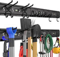 Garage Tool Organizer Wall Mounted, 48 Inches Adjustable Lawn Tool Organizers by Upspotie
