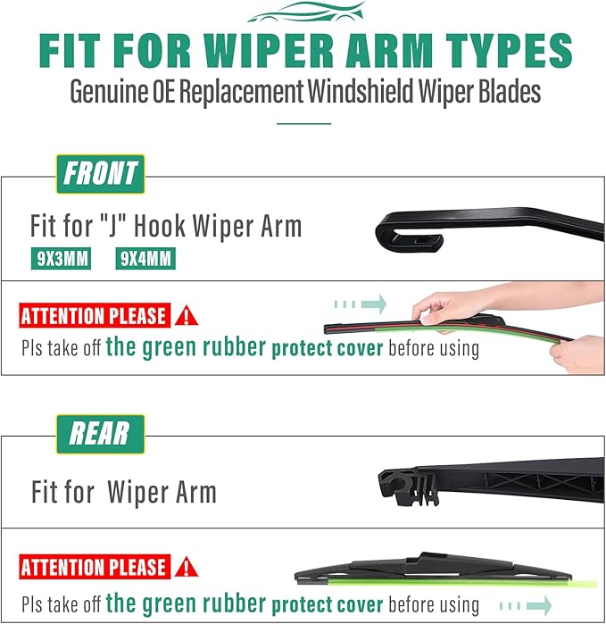 26" 18" 13" Windshield Wiper Blades Replacement - Image 7