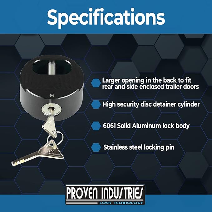 Proven Industries Model 400XL Puck-Lock Set, Made in The USA - Image 3