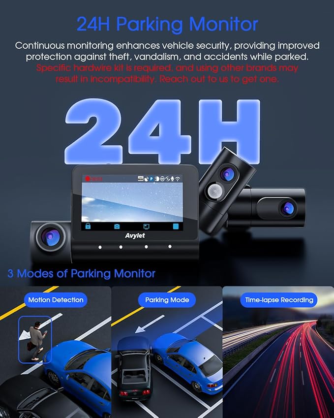 5K 3 Channel Dash Cam, Wi-Fi GPS - Image 8