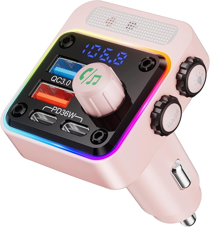 Nulaxy 54W Bluetooth 5.3 Car Adapter by Nulaxy