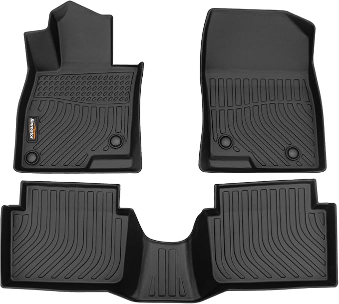Binmotor-Floor Mats for Mazda 3 2014-2018, Front & 2nd Row, Heavy Duty Car by VisittheBinmotor