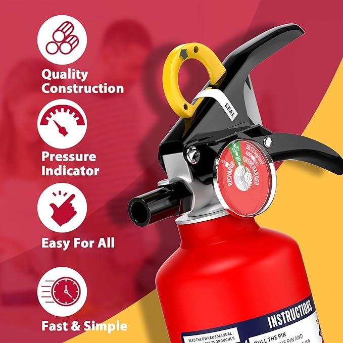 ABC Fire Extinguisher for Home & Vehicle - Image 3