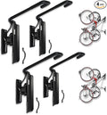 Swivel Bike Wall Mount- 4 Pack Garage Wall Mount Hangers, Space-Saving Swivel by VonlxLLC